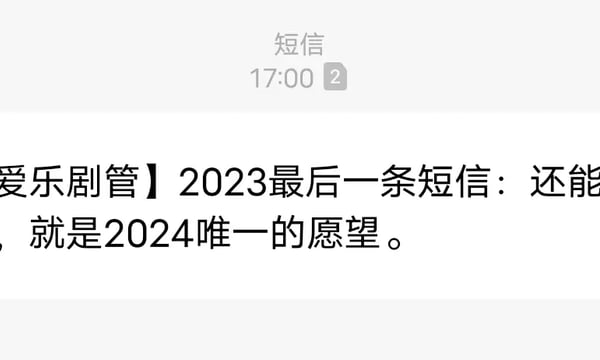 年终观剧总结一 | “还能再剧场见，就是2024唯一的愿望”