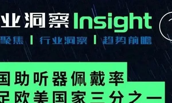 洞察｜#2201我国助听器佩戴率不足欧美国家三分之一