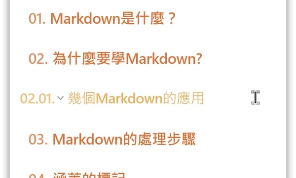 Obsidian標題編號外掛：Heading Decorator，自動顯示標題階層編號