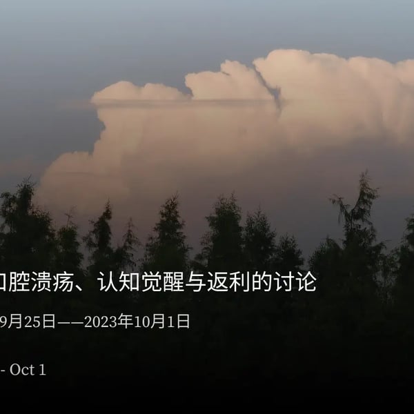 周报 #04 - 口腔溃疡、认知觉醒与返利的讨论