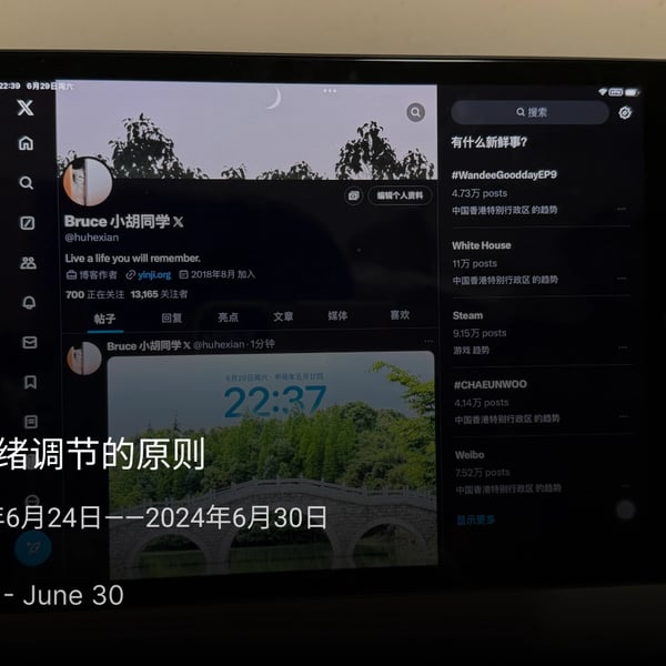 周报 #11 – 情绪调节的原则