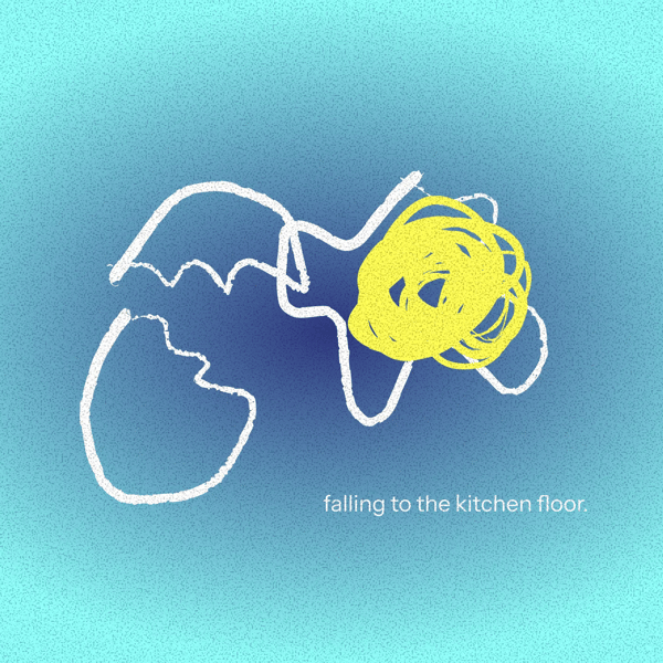 摔在厨房地板上