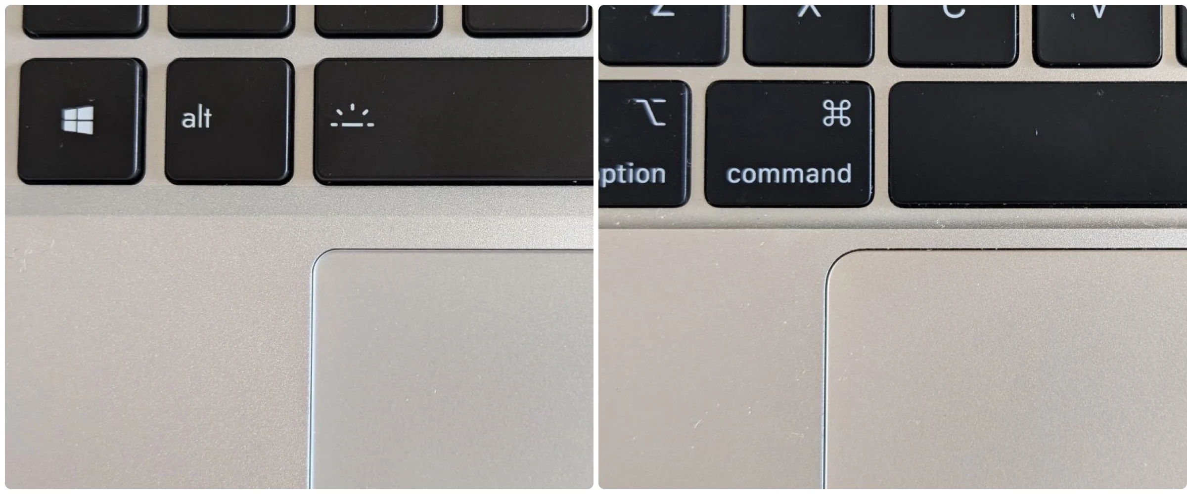 Left Framework, right Macbook Air