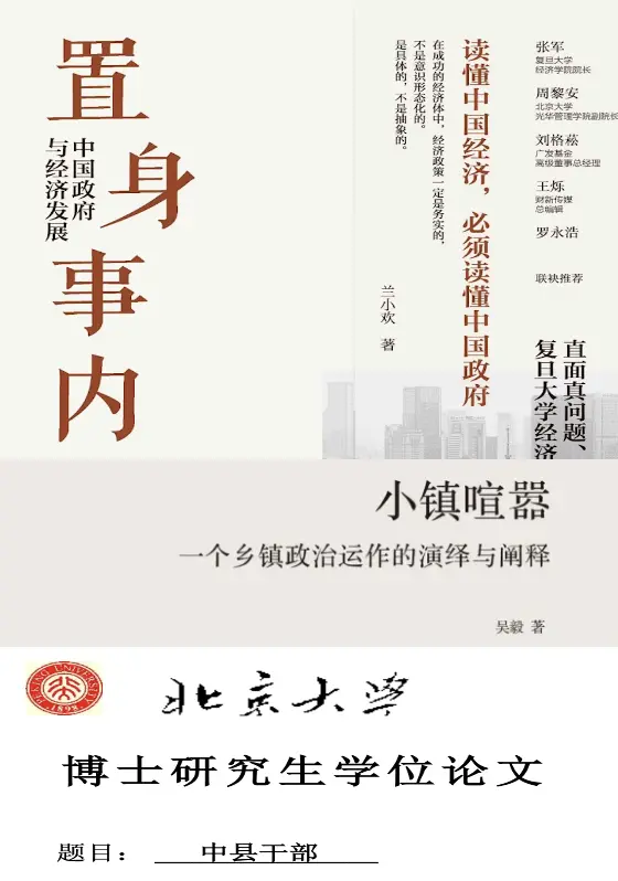 Day 16 | 从《置身事内》《小镇喧嚣》《中县干部》理解基层政府运作模式