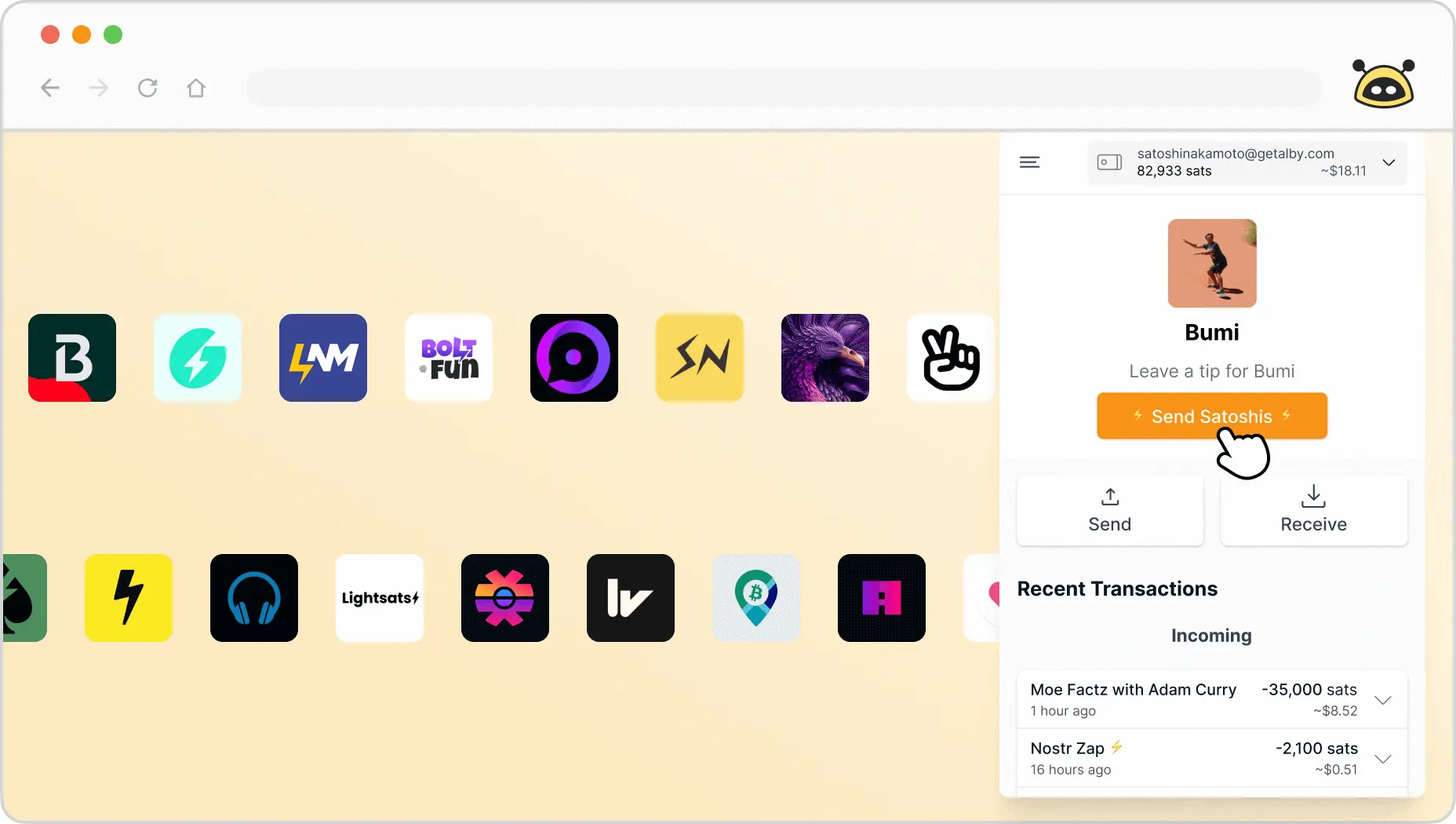 闪电网络(05)taproot assets 钱包介绍alby wallet