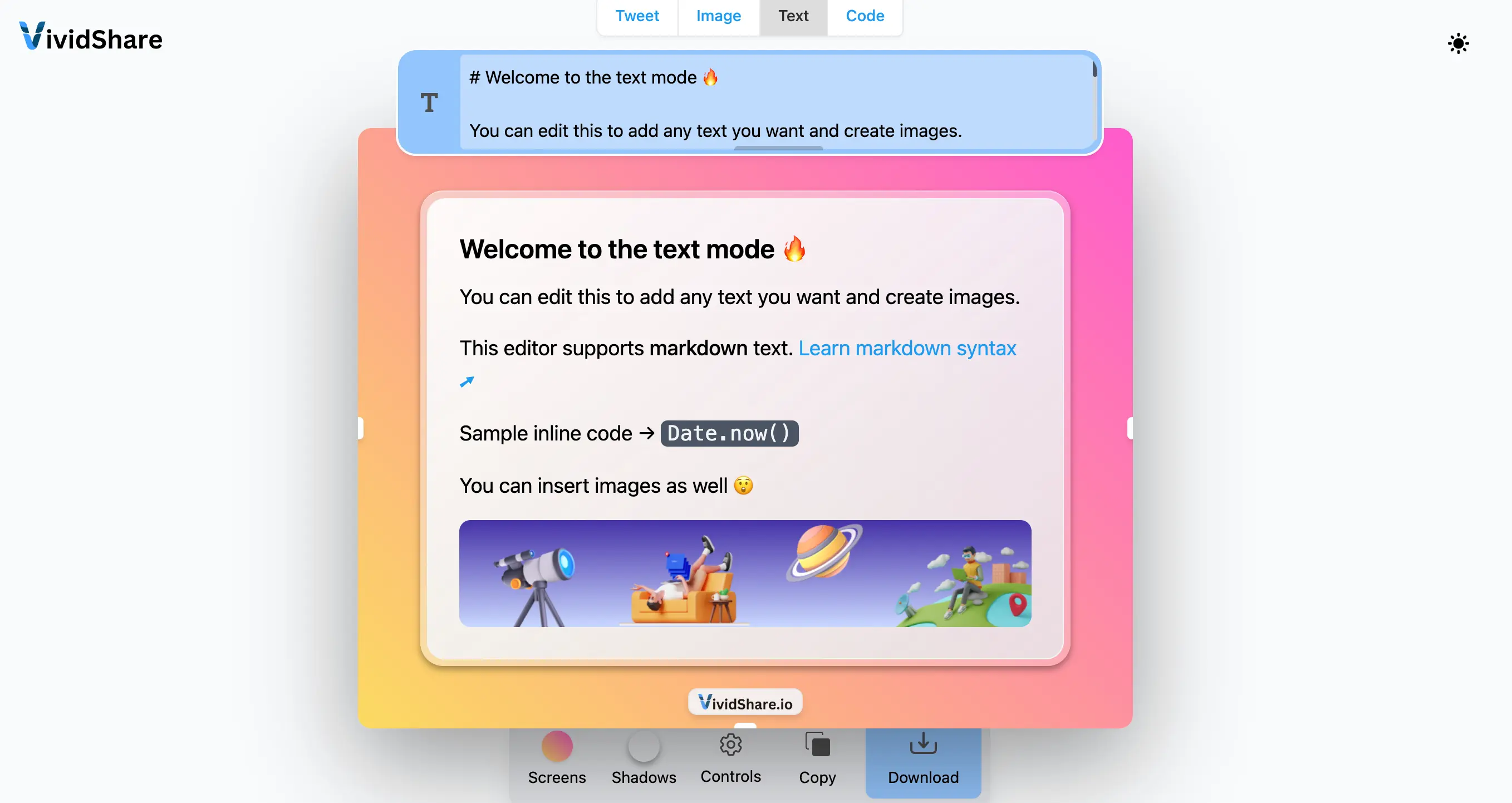 An image to describe post