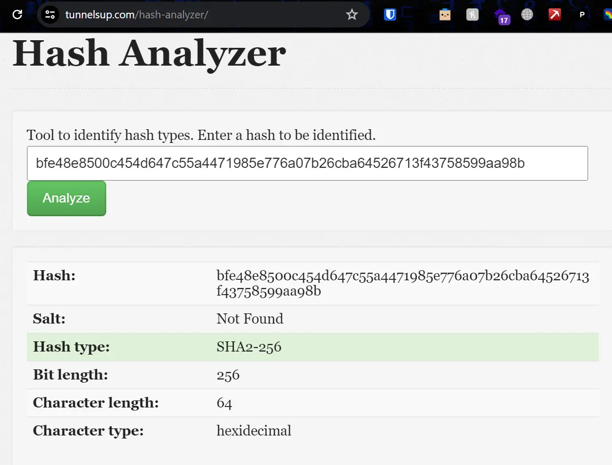 Hash Analyzer